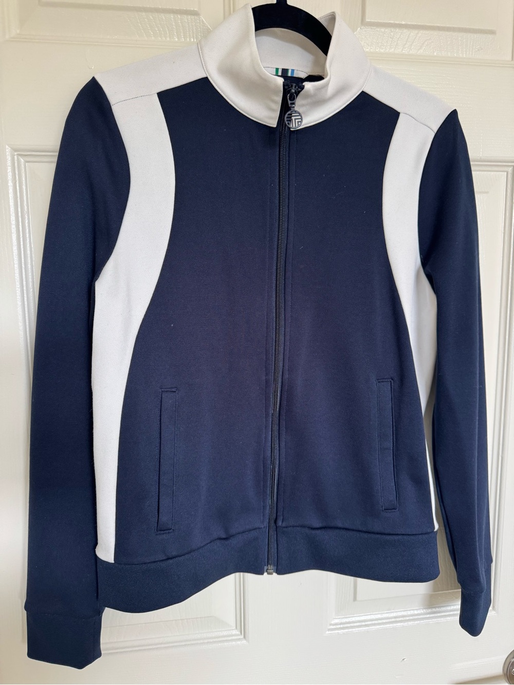 Tory Sport Set - Navy and White Zip-Front Track Jacket & Pants - Picture 3 of 11